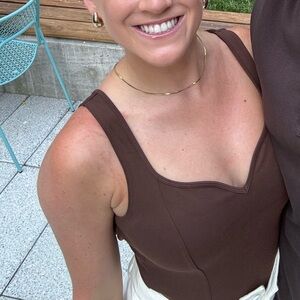 ABERCROMBIE Brown Bodysuit